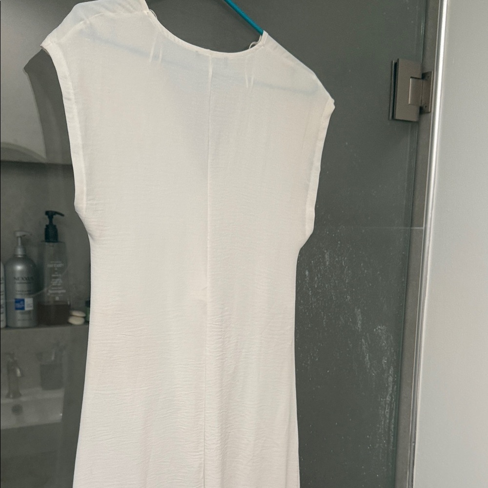 Zara white Midi Dress size M - Picture 7 of 8